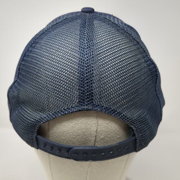 Space Shuttle Snapback Trucker Hat Blue One Size Mesh Back Speedway Vintage - Picture 6 of 10